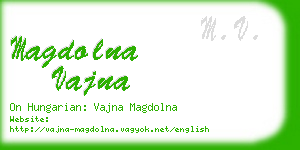 magdolna vajna business card